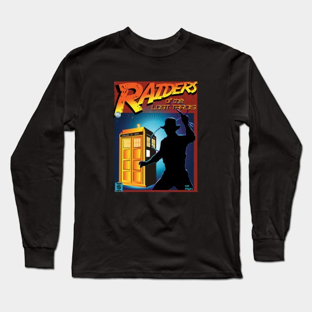 RAIDERS OF THE LOST TARDIS Long Sleeve T-Shirt by KARMADESIGNER T-SHIRT SHOP